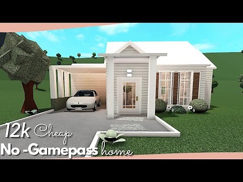 BLOXBURG| 12k Cheap No-Gamepass Home| House Build|(Slowed Down)| Roblox