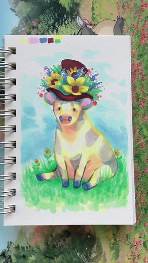 Drawing a Fancy Cow with Markers Only!