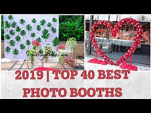 BEST Photo-Booths of 2019|Stage Decoration Ideas|Reception, Wedding, Engagement Flower Photobooths