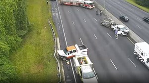 All eastbound lanes on I-20 re-open following crash involving two trucks , GDOT says