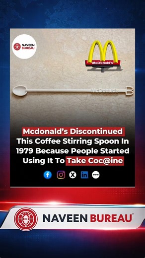 McDonald’s Banned This Spoon Because Of Cocaine?! 😳🍟 #facts #shorts