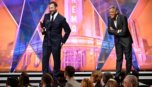 Video: Clooney, Sandler Honored at Movies for Grownups Awards