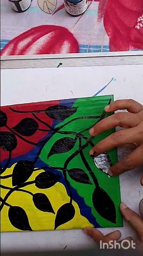 day_19 l "3D Snake Art on Handmade Canvas | Clay & Paint Mixed Media Artwork 🎨🐍 | Day 19"