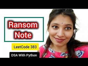 Ransom Note | LeetCode 383 | Hashing with Counter | DSA Python Explained