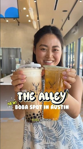NEW boba spot The Alley in south Austin TX