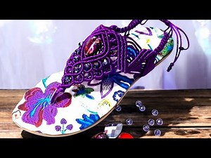 Basic Macrame Sandal Course: Weave the Magenta Model Step by Step #Beginners #2