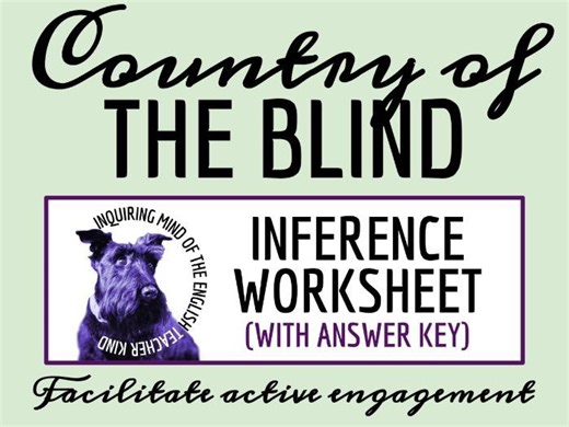 "The Country of the Blind" by H. G. Wells Literary Analysis Worksheet