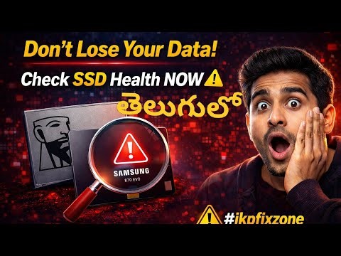 Don’t Lose Your Data! Check SSD Health NOW ⚠️ #ikpfixzone