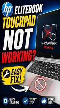 HP EliteBook Touchpad Not Working? Fix It in 2 Minutes!