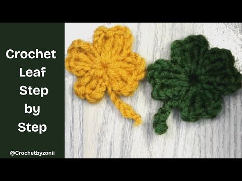 How to Crochet a Leaf for Beginners | Easy Crochet Leaf Tutorial