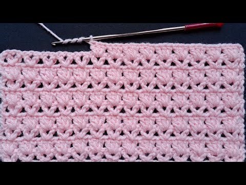 Fácil, Solo 2 Filas Patrón de Ganchillo para Principiantes/Baby Blanket Cochet Pattern/Uncinetto