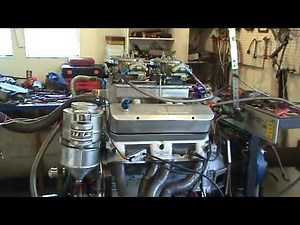 Pontiac 535 engine by Tin Indian Performance 1000+ Horsepower idling on dyno