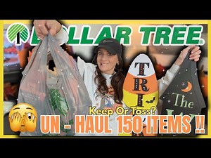 🎃 Dollar Tree Halloween Haul 2025… with a TWIST! (150+ Items UNHAUL) 👻