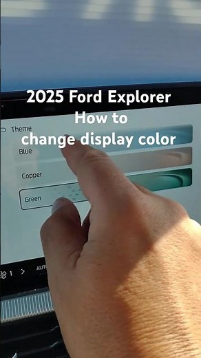 2025 Ford Explorer have fun changing your display colours #shorts