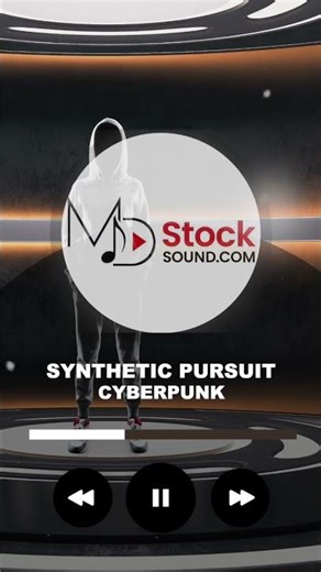 Cyberpunk Background Music | Synthetic Pursuit | MDStockSound #shorts
