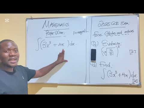 Calculus & Indices 2025 Maths P1 Exam