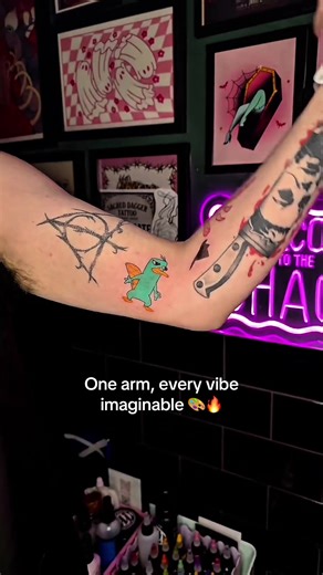 Arm tattoos with different vibes showing how one body part can carry many styles 🔥 From dark gothic ink to soft minimalist lines, every design tells a different story. Some pieces look bold and aggressive, while others feel calm, aesthetic, or playful. The arm is one of the most popular tattoo spots because it gives artists space to experiment with many styles and moods. Fun fact: Arm tattoos are popular because the skin there usually holds ink well and ages better than many other areas. 💪 🎥k