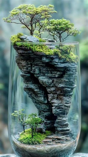 ​🤯21 ideas, Building a Magical Floating Island Terrarium with Real Moss (ASMR Build)