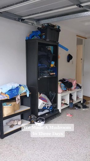 Transforming a Garage into a Stylish Mudroom in Just 3 Days!