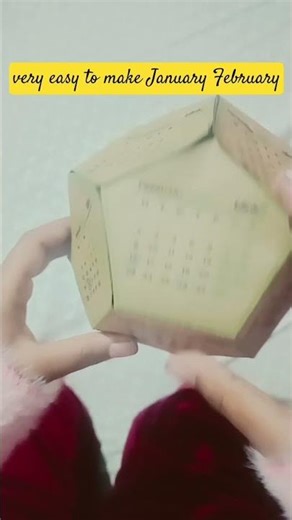 📆 3D paper calendar origami