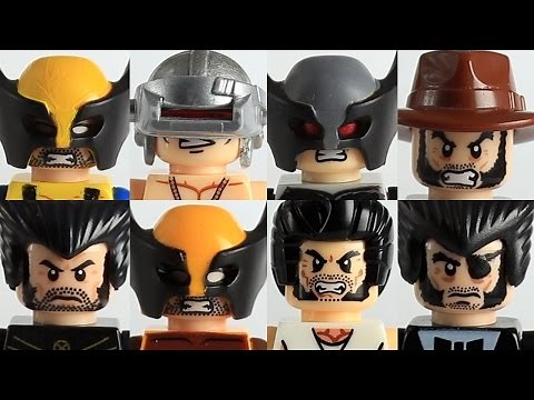 Lego Marvel Wolverine custom showcase ft variations of Logan