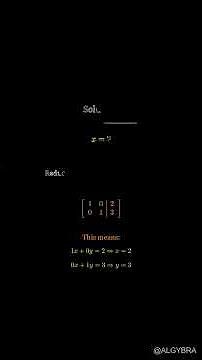Matrix Power! 🤖 Solve Simultaneous Equations with Augmented Matrices (RREF) #Algybra
