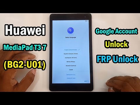 Huawei T3 7 (BG2-U01) Frp Bypass/Huawei Mediapad T3 7 (BG2-U01) Google Account Unlock Easy Method |