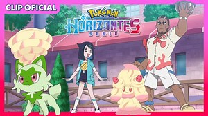 ¿Ha habido alguna vez un combate Pokémon tan dulce? 🍰🧁 Liko tiene una idea para reconciliar a Murdock y a Chef Mitchell, que se habían peleado tras la evolución de Milcery a Alcremie. | Pokémon