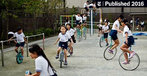 Tools to Help Japanese Schoolchildren Find Balance: Unicycles