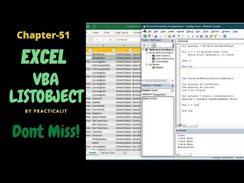 Excel VBA - Listobject | What is Listobject in VBA | How to Use Listobject in Excel VBA