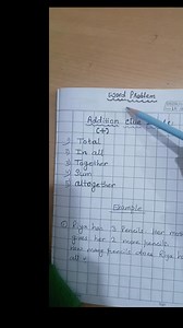 241K views · 1.8K reactions | #Topic:- WORD PROBLEM (ADDITION CLUE WORDS) #kidslearnwithconcept #addition #1st #grade1 Kids learn with concept | Kids learn with concept | Facebook