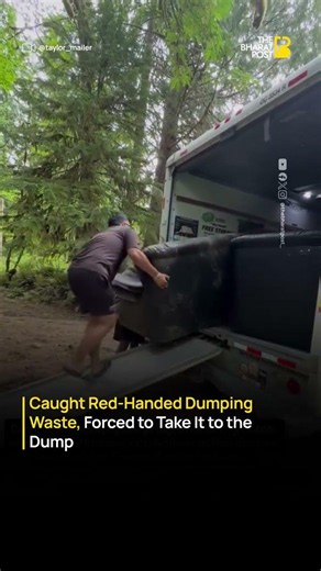 Homeowner Forces Illegal Dumpers to Collect Garbage, Viral Civic Sense Moment | The Bharat Post
