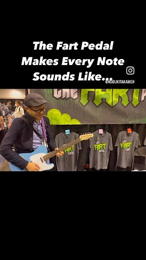 5.9K views · 21 reactions | Would you like to have this pedal on your pedalboard?This is definitely the most unique sounding effect pedal I’ve ever played. I need to find a song to use this pedal though.#namm #guitar #effectpedals #thefartpedal | Nobuki Takamen Guitar | Facebook