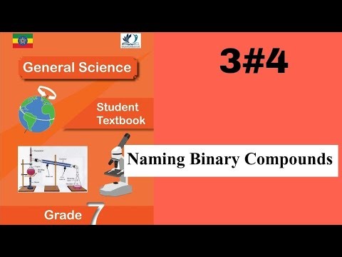 Ethiopian Grade 7 General Science 3#4 Naming Binary Compounds