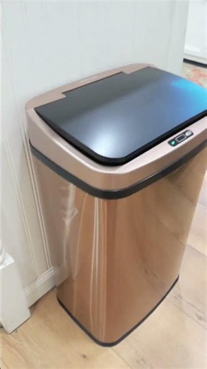 "13 Gal Motion Sensor Trash Can Review: Modern Waste Solution #SmartHome #TechEssentials"