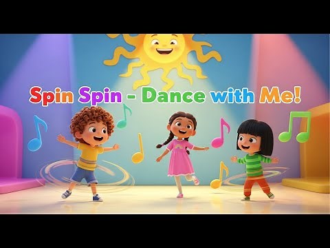 Spin Spin – Dance with Me! | Fun Kids Dance Song | 3D Animated Nursery Rhymes