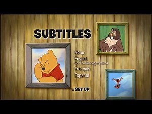 La Película de Tigger DVD Menu 2012 en inglés, francés y español