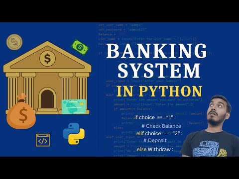 Banking System In Python | Python Basic to Advance