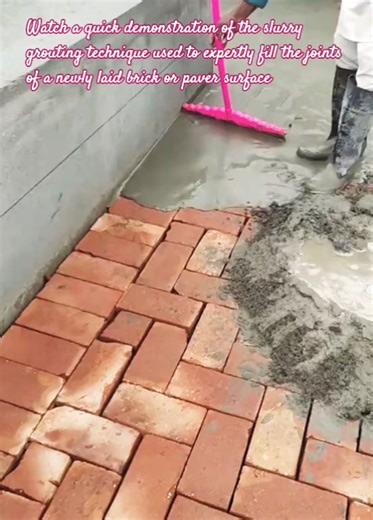​🏗️ Master Construction: Slurry Grouting Brick Pavers