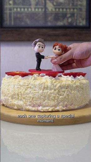 Your “I do”, now in 3D. Customize your own cake topper, pick your pose, and make your wedding cake a