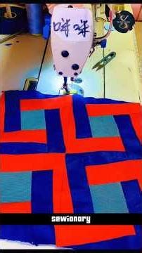 Simple patchwork sewing tutorial #shorts