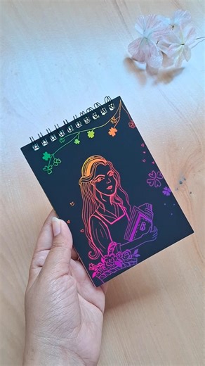 Diy scratch pad drawing !!🍀 #diy #drawing #drawingtutorial