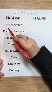 701K views · 16K reactions | Learn Basic Italian  | Learn Italian with Ines | Facebook