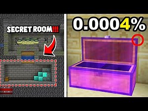 I Found Minecraft Rarest Hidden Secret Rooms