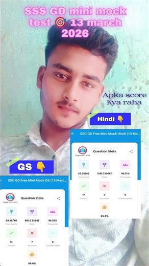 ssc gd rwa mini mock test 🎯