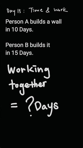 CAT Quant 10-Second Shortcut: Time & Work #advancedmaths