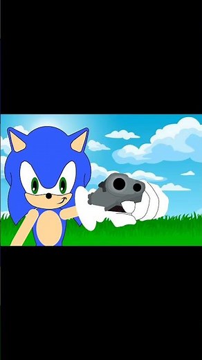 Sonic with a gun #sonic