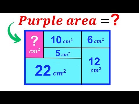 Can you find area of the Purple shaded Rectangle? | (Rectangles) | #math #maths | #geometry