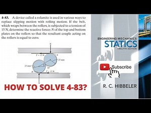 4-83 hibbeler statics chapter 4 | hibbeler statics | hibbeler