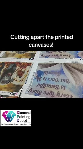 Diamond Painting Depot canvases are made of high quality goosedown cloth with a flannel backing, making the canvas soft and much easier to lay out minimal flattening if any needed. #diamondpaintingdepot #dpd #diamondartstore #qualitycanvas #craftstore